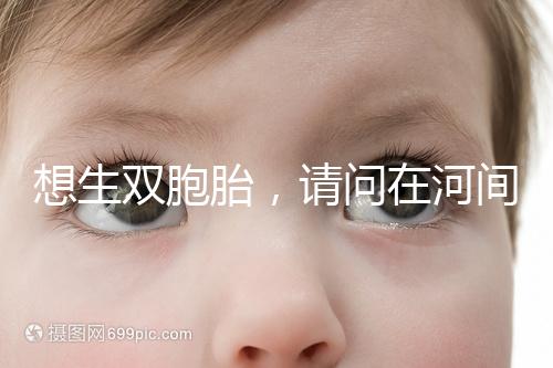 想生雙胞胎，請問在河間市有醫(yī)院能做試管嬰兒嗎？