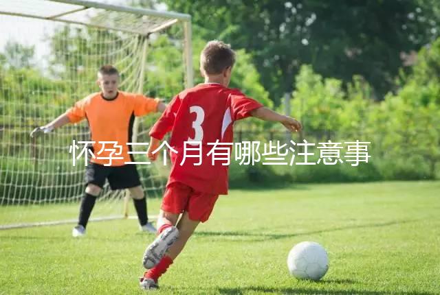 懷孕三個(gè)月有哪些注意事項(xiàng)?
