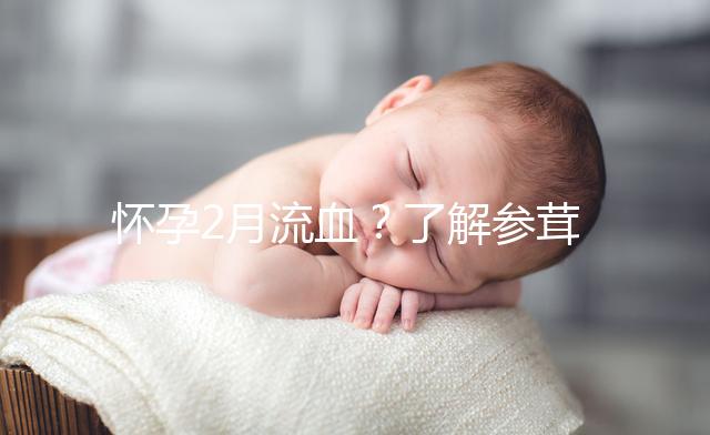 懷孕2月流血？了解參茸保胎丸作用可輕松保胎