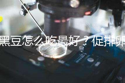 黑豆怎么吃最好？促排卵備孕的姐妹們快看這里